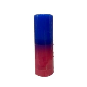Vela de 7 dias - Bicolor azul e rosa