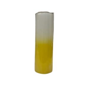 Vela de 7 dias - Bicolor branca e amarela