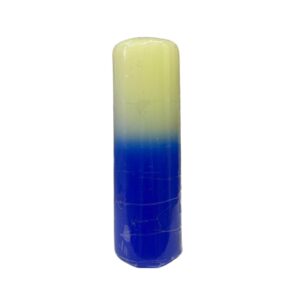 Vela de 7 dias - Bicolor branca e azul