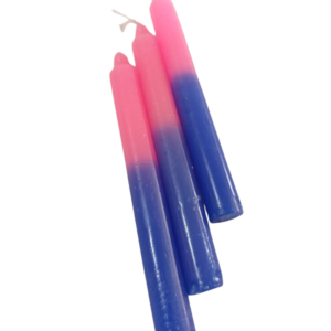 Vela Palito - Rosa/Azul
