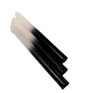 Vela Palito - Branco/Preto