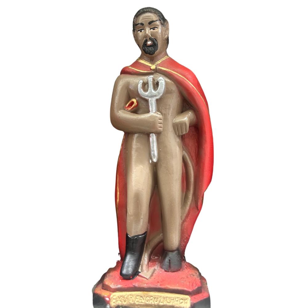 Exú 7 Encruzilhadas - Imagem de Gesso 15 cm - 20 cm