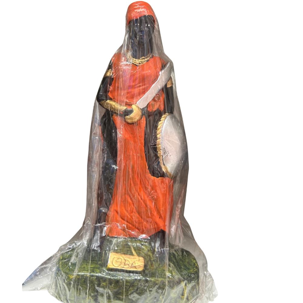 Orixá Obá - Imagem de Gesso 10 cm - 25 cm