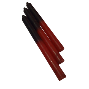 Vela Palito - Preto/Vermelho