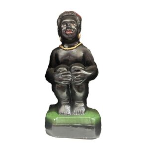 Erê Pretinho da Sorte - Imagem de Gesso 15 cm - 20 cm