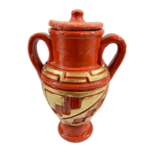 Quartinha - Marajoara Média Dourada/Vermelho