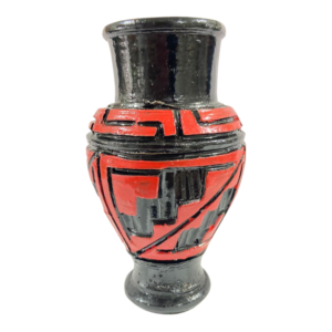 Quartinha - Marajoara Média Vermelho/Preto 18cm NUMERO 2