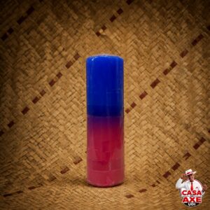 Vela de 7 dias - Bicolor azul e rosa | Casa do Axé Udi
