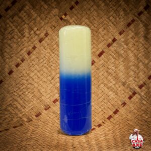 Vela de 7 dias - Bicolor branca e azul | Casa do Axé Udi