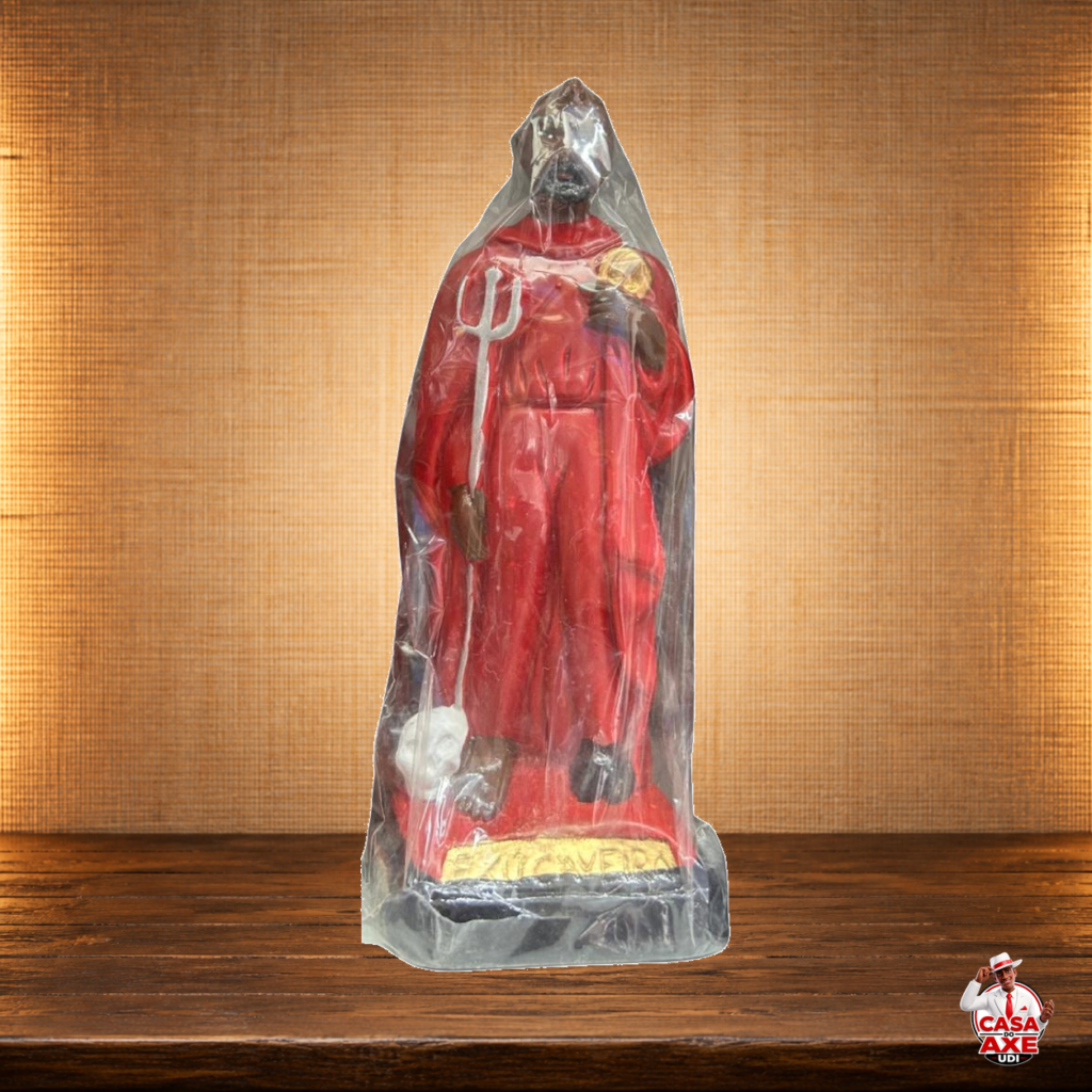 Exú Caveira - Imagem de Gesso 15 cm - 20 cm | Casa do Axé Udi