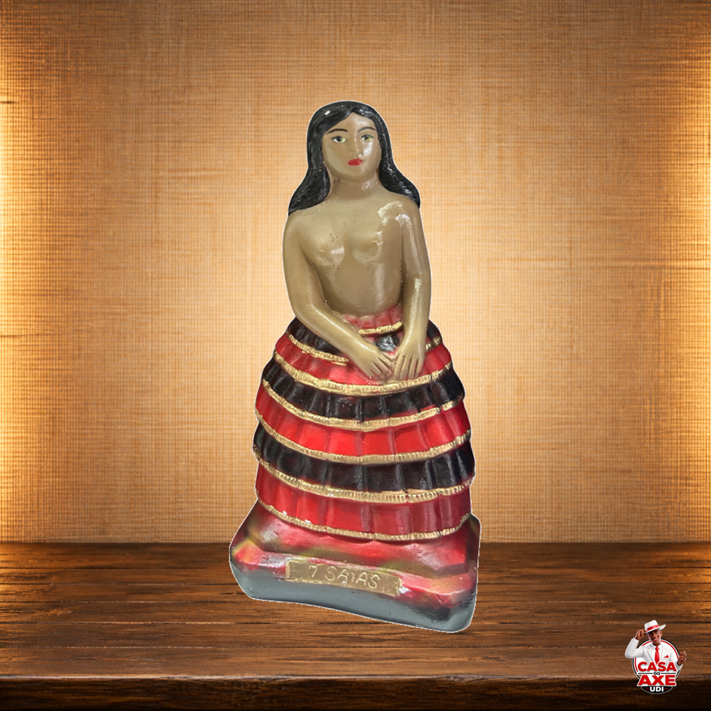 Pomba Gira 7 Saias - Imagem de Gesso 15 cm - 20 cm | Casa do Axé Udi