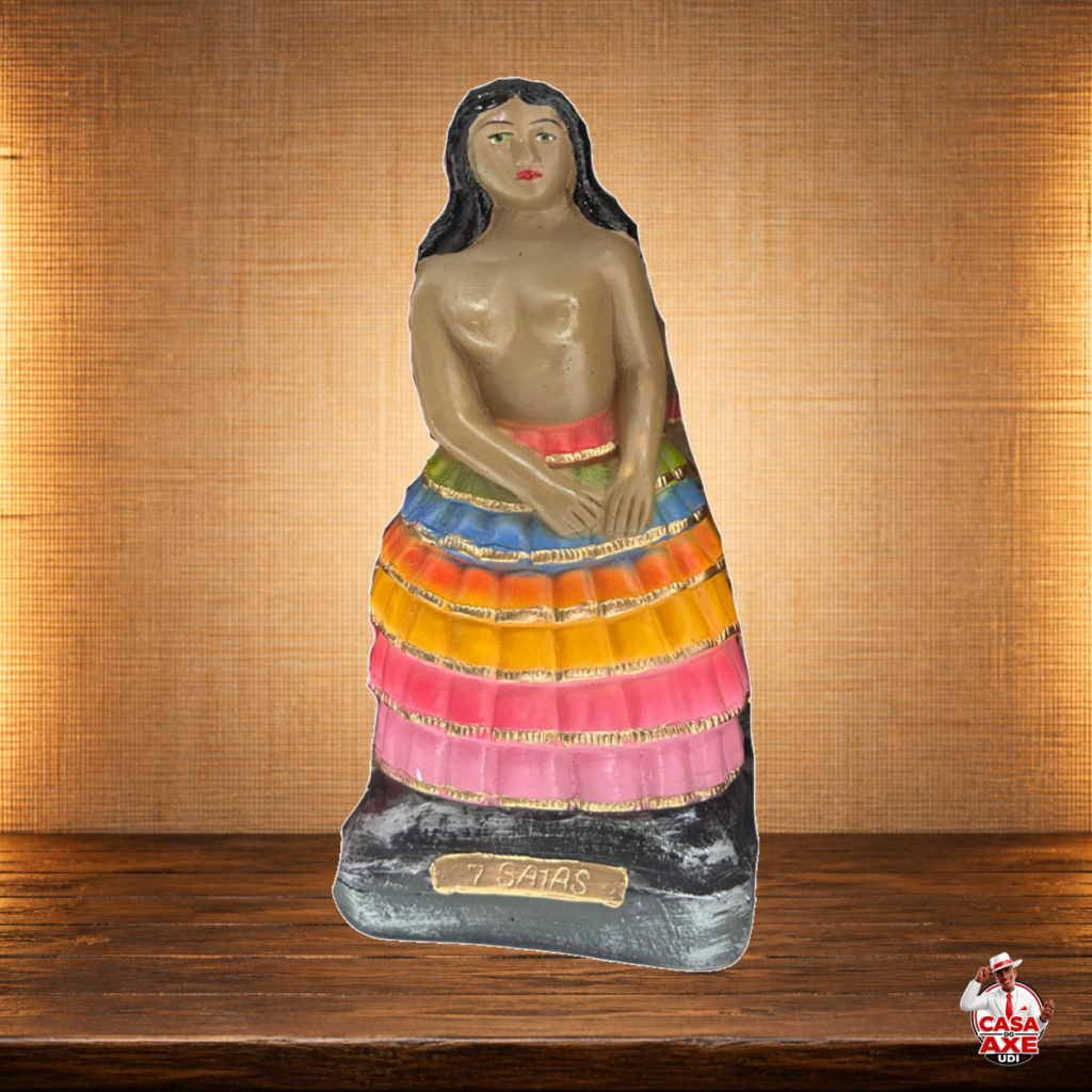 Pomba Gira 7 Saias - Imagem de Gesso 15 cm - 20 cm | Casa do Axé Udi