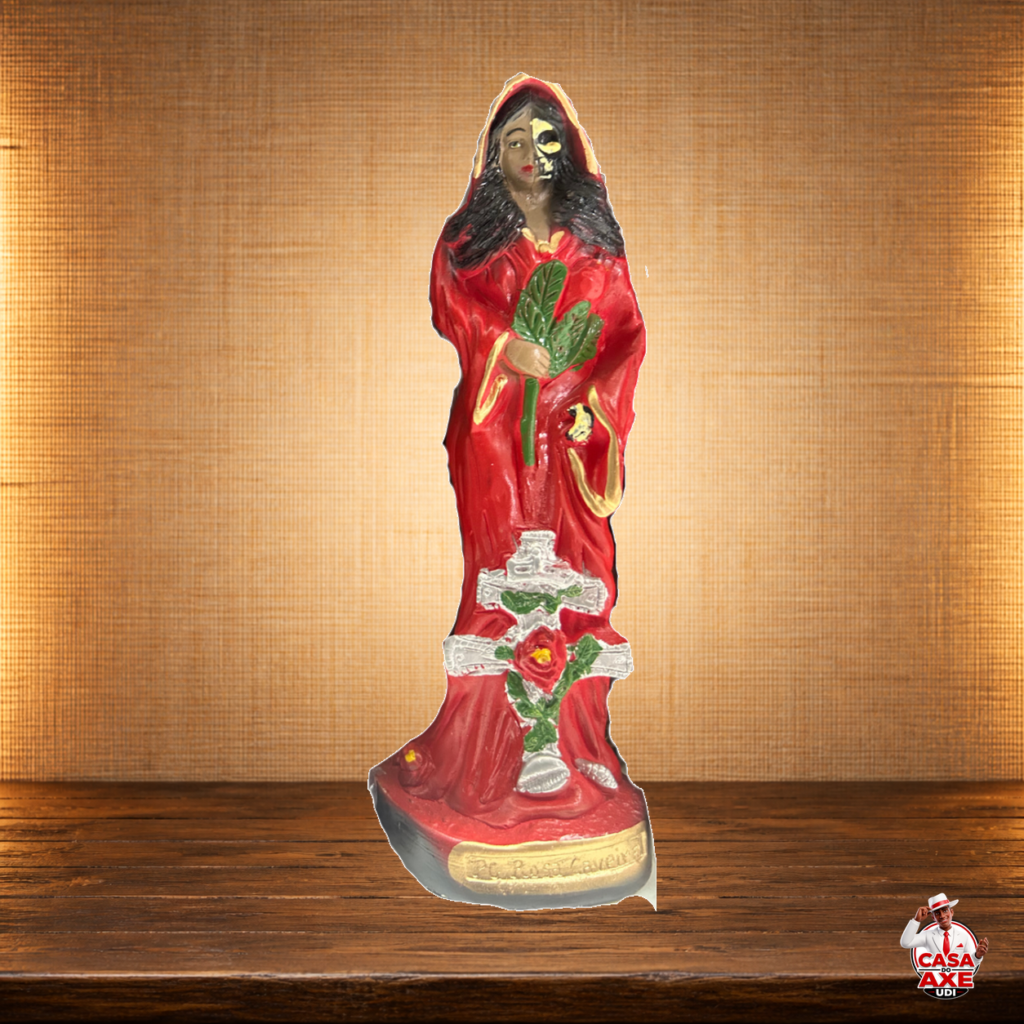 Pomba Gira Rosa Caveira - Imagem de Gesso 15 cm - 20 cm | Casa do Axé Udi
