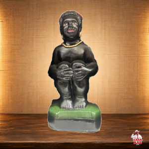 Erê Pretinho da Sorte - Imagem de Gesso 15 cm - 20 cm | Casa do Axé Udi
