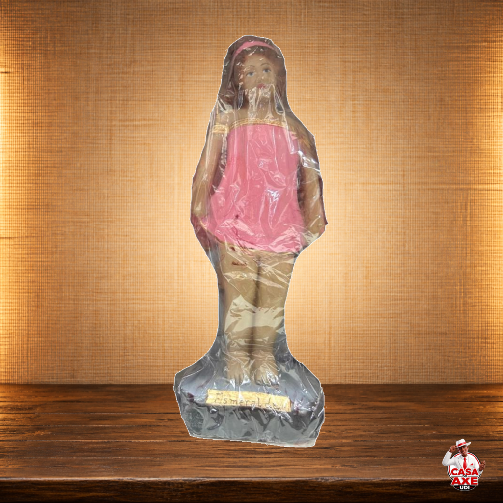 Erê Esmeralda - Imagem de Gesso 15 cm - 20 cm | Casa do Axé Udi