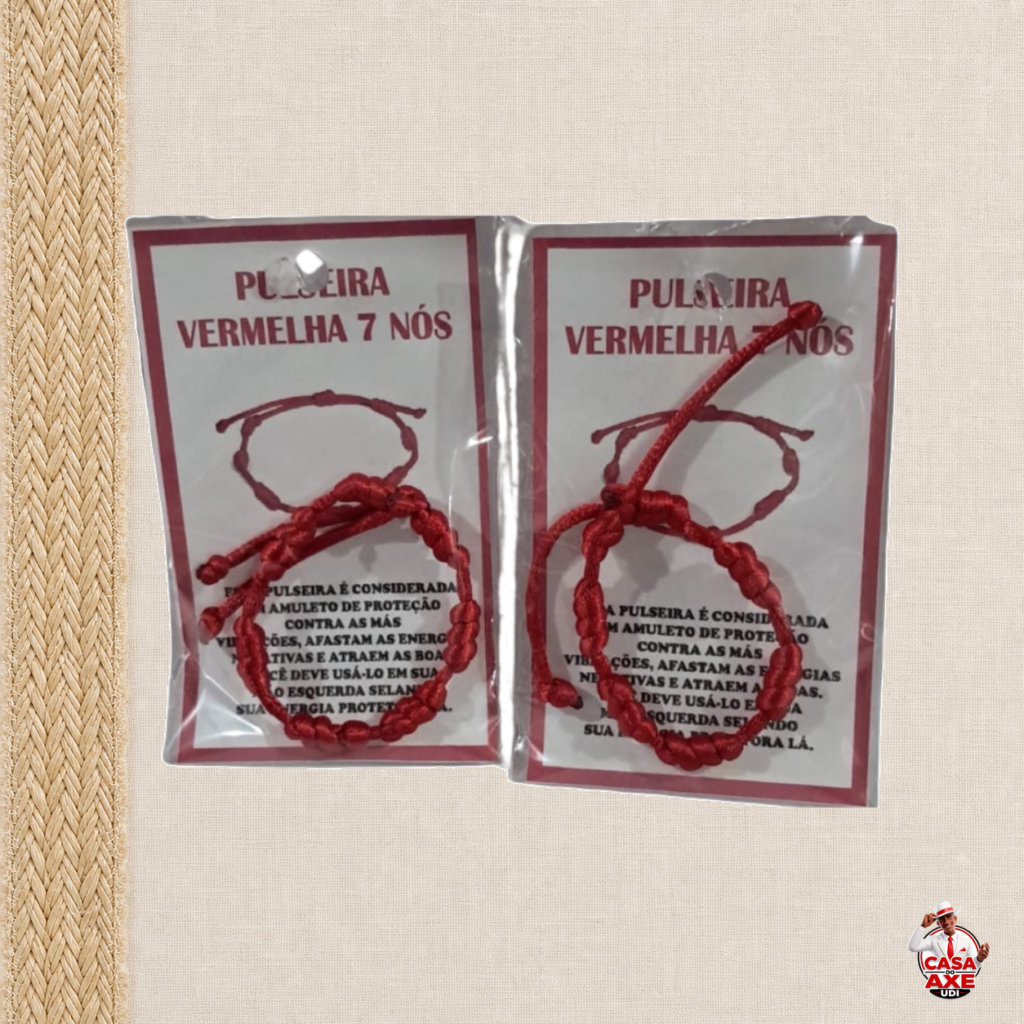 Pulseira Vermelha 7 Nós | Casa do Axé Udi