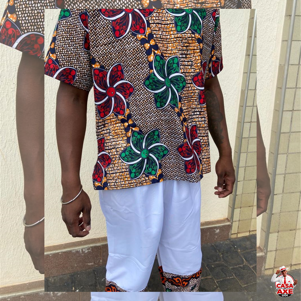 Conjunto Masculino - Ankara Bata e Calça | Casa do Axé Udi
