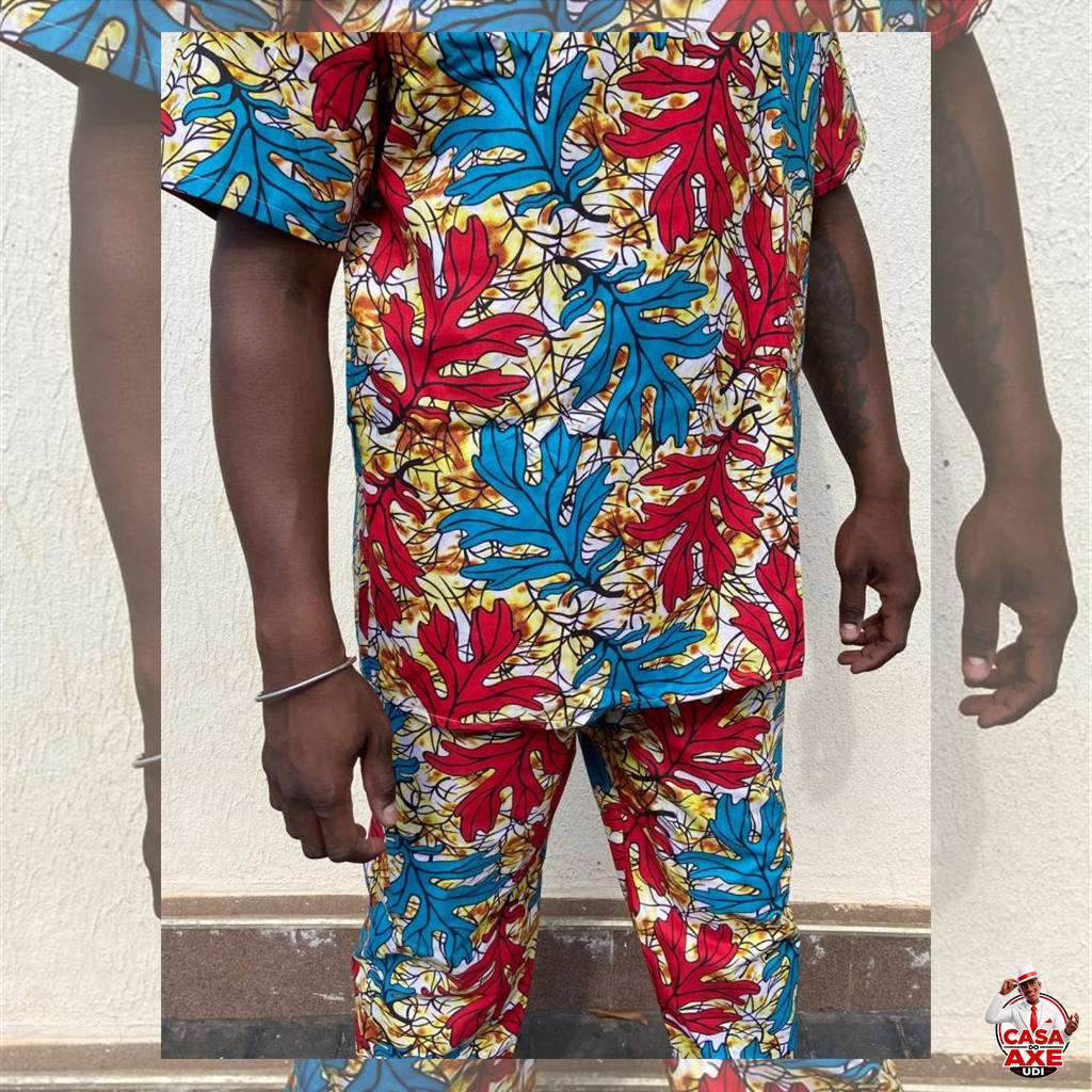 Conjunto Masculino - Ankara Bata e Calça | Casa do Axé Udi
