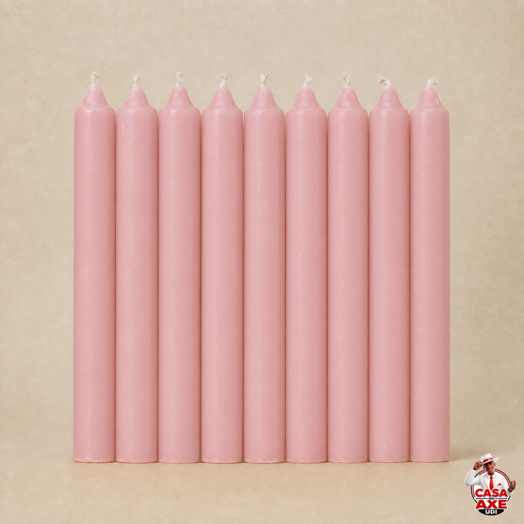 Vela Palito - Rosa Claro | Casa do Axe Udi