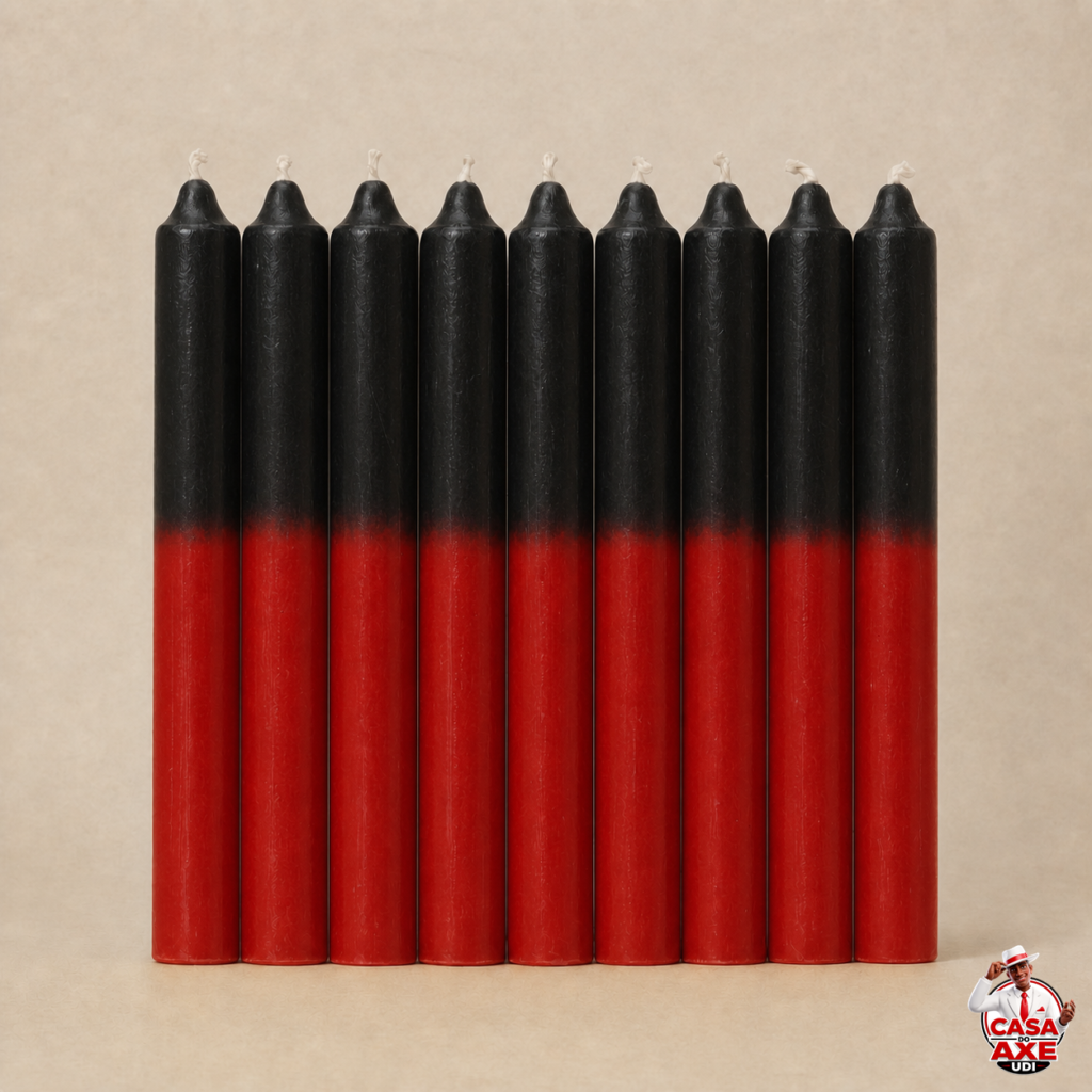 Vela Palito - Preto/Vermelho | Casa do Axe Udi