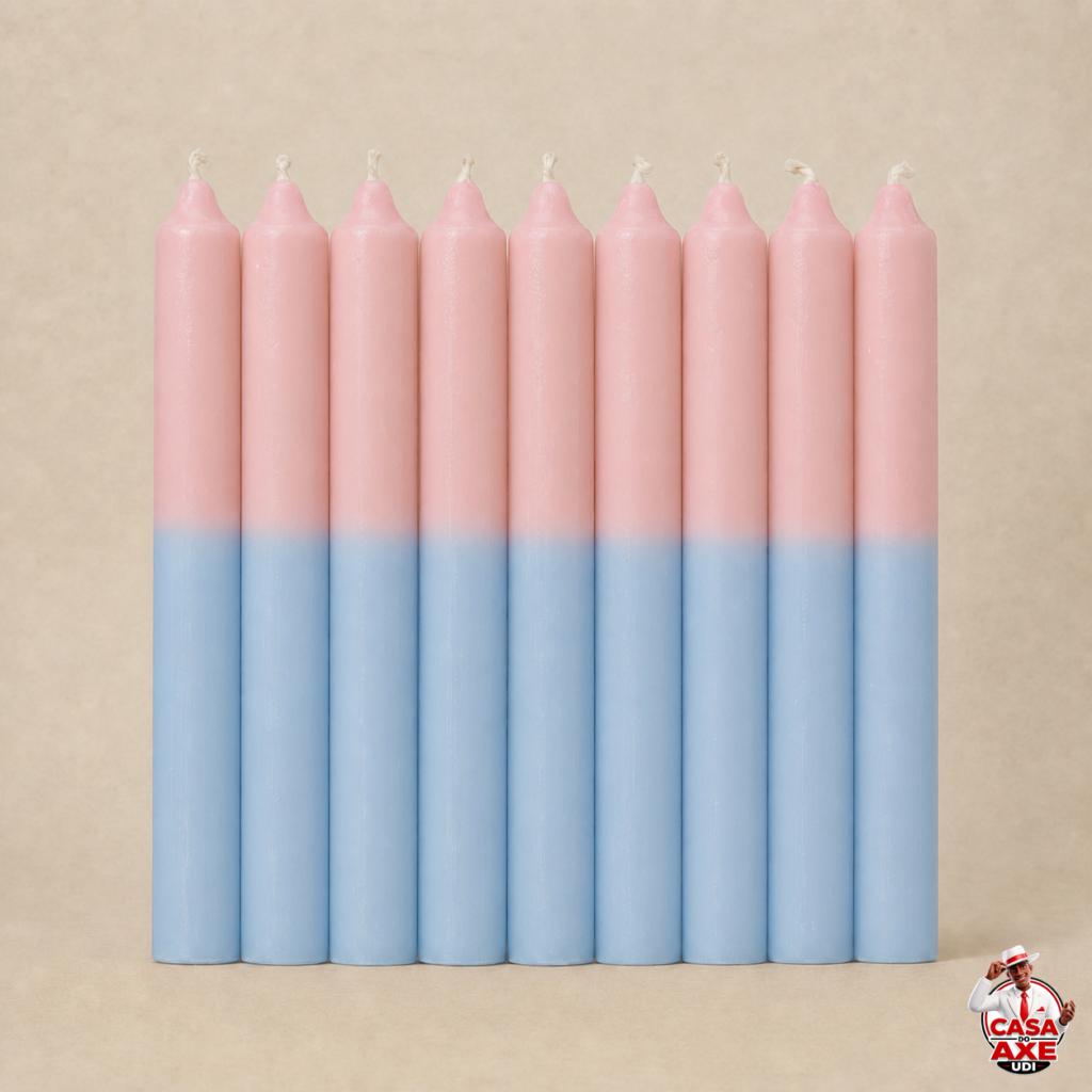 Vela Palito - Rosa/Azul | Casa do Axe Udi