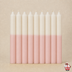 Vela Palito - Branco/Rosa | Casa do Axe Udi