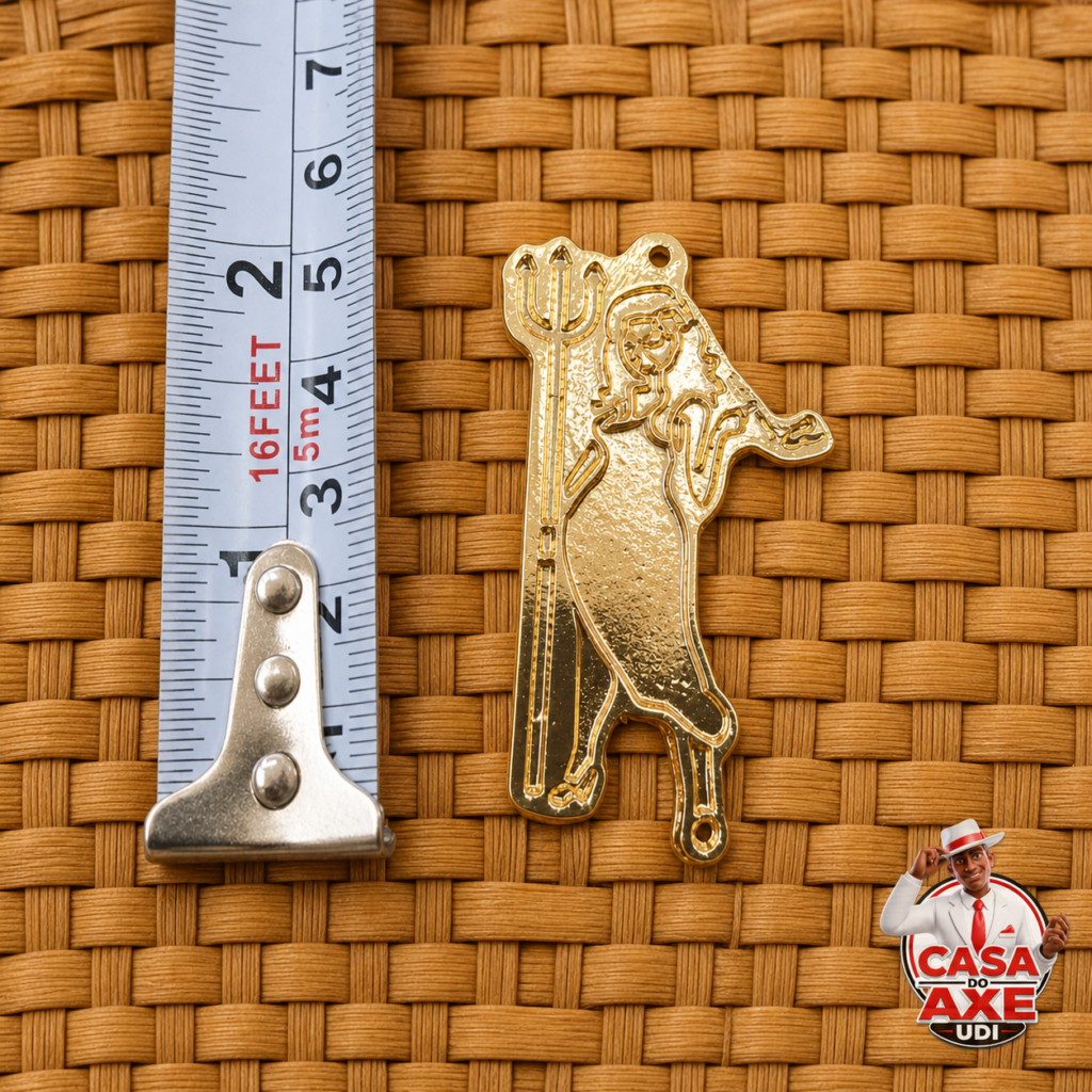 Pingente Exu Dourado | Casa do Axe Udi
