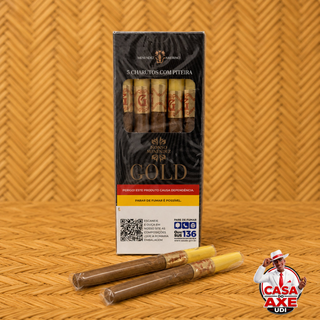 Charutos Gold com Piteira | Casa do Axe Udi