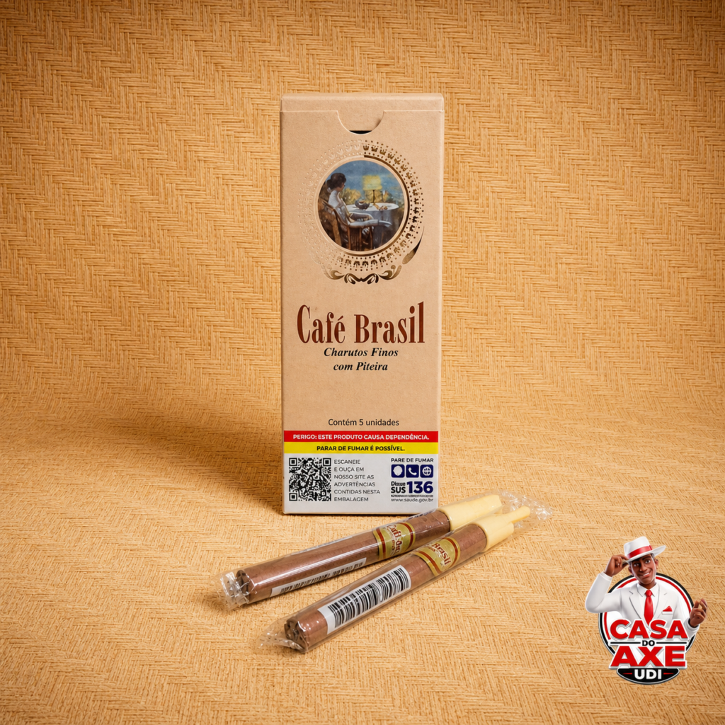 Café Brasil - Charutos Finos com Piteira | Casa do Axe Udi