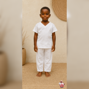 Conjunto Infantil Masculino Branco | Casa do Axe Udi