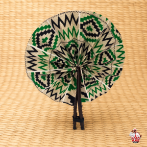 Leque Africano Verde e Preto | Casa do Axe Udi