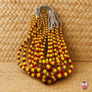 Fio de Contas Amarelo e Vermelho | Casa do Axe Udi