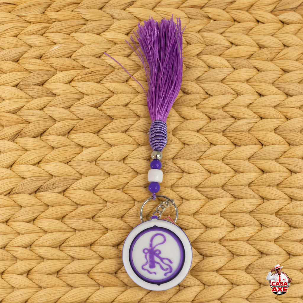 Chaveiro Pombagira com Tassel Roxo | Casa do Axe Udi
