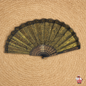 Leque de Renda Dourado | Casa do Axe Udi