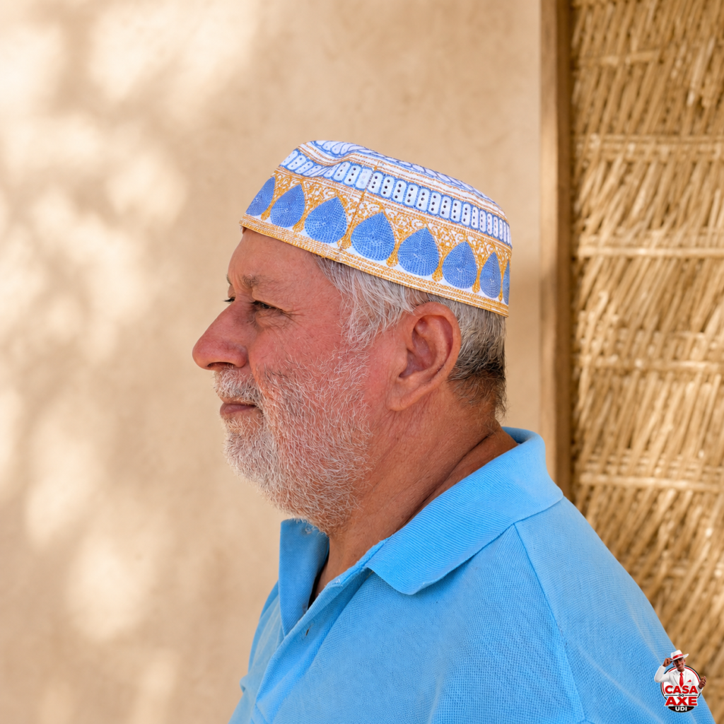 Ekete Azul e Dourado | Casa do Axe Udi