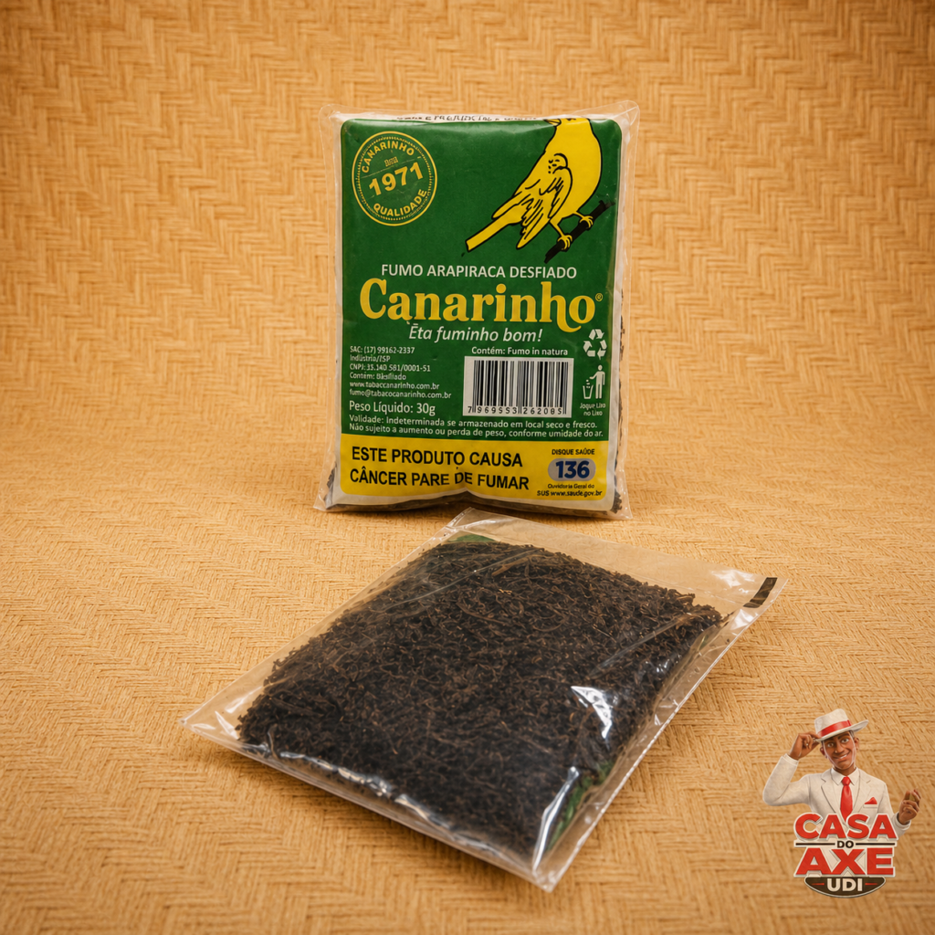 Fumo Canarinho 30g | Casa do Axe Udi