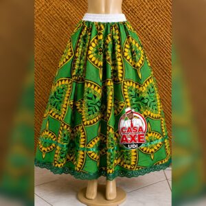 Saia Rodada - Africana Verde e Amarela | Casa do Axe Udi