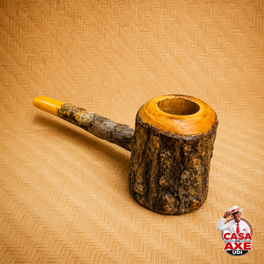Cachimbo Rústico de Madeira | Casa do Axe Udi