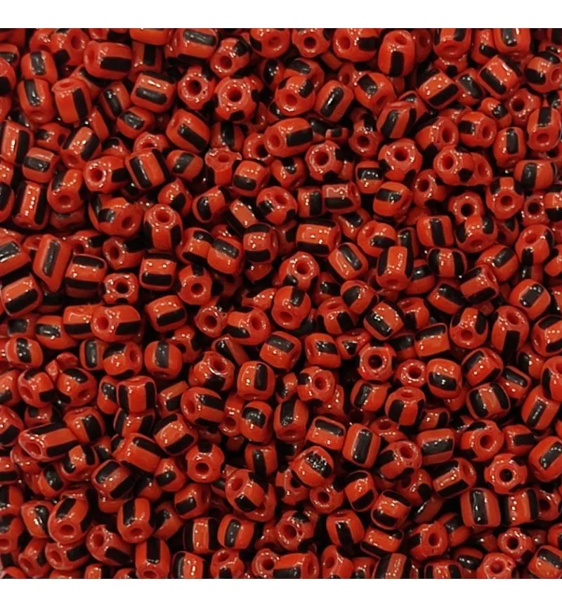 Miçanga rajada miçanga chinesa 5/0  pacote 50 gramas