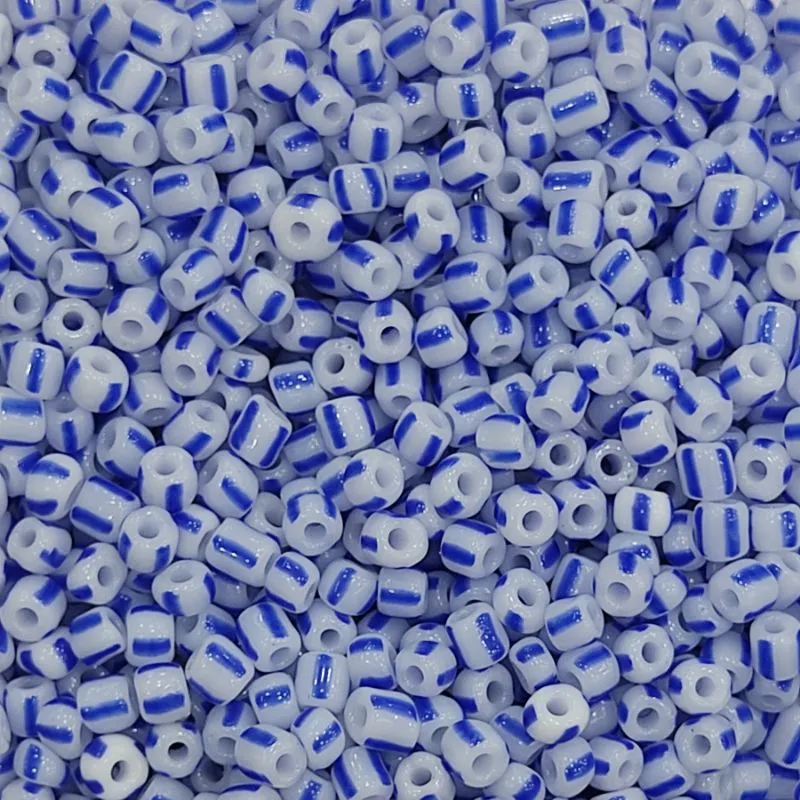 Miçanga rajada miçanga chinesa 5/0  pacote 50 gramas