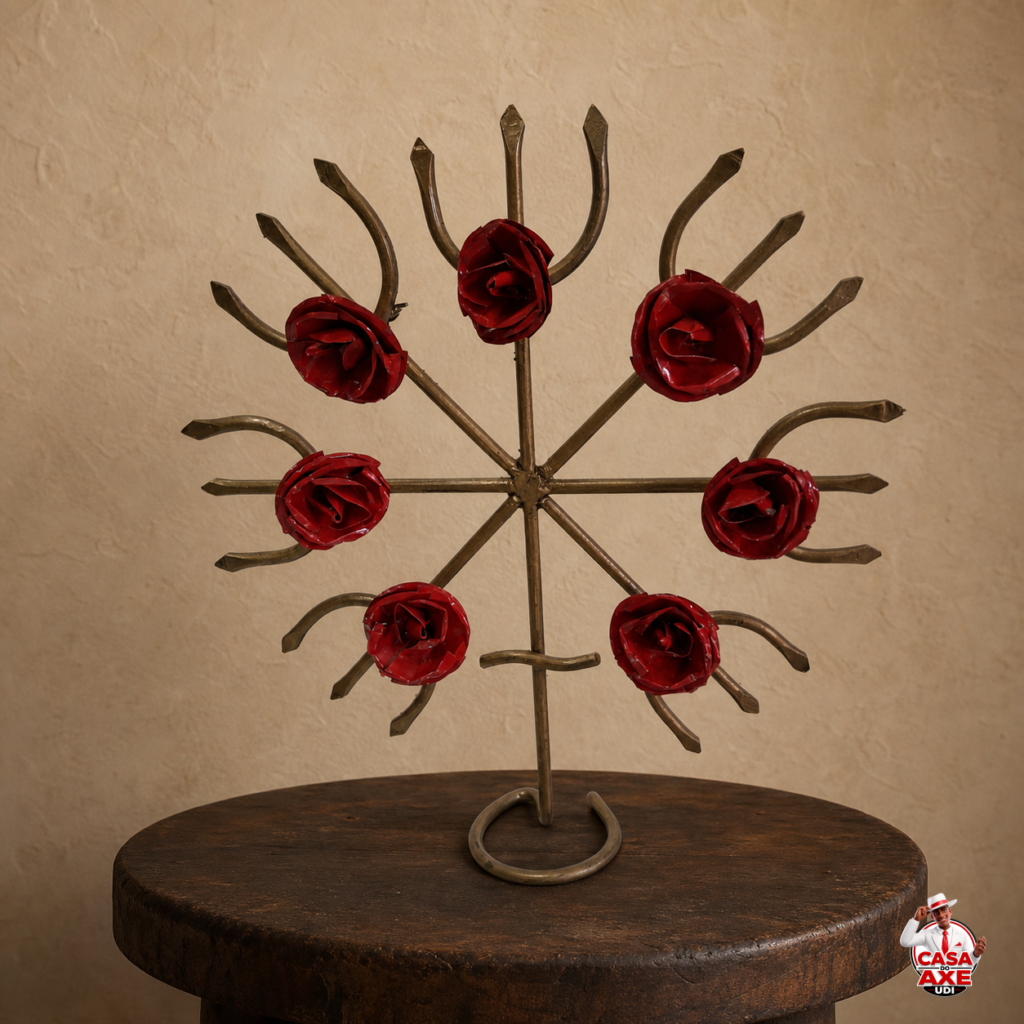 Ferramenta - Estrela de Tridentes com Rosas Grande | Casa do Axe Udi
