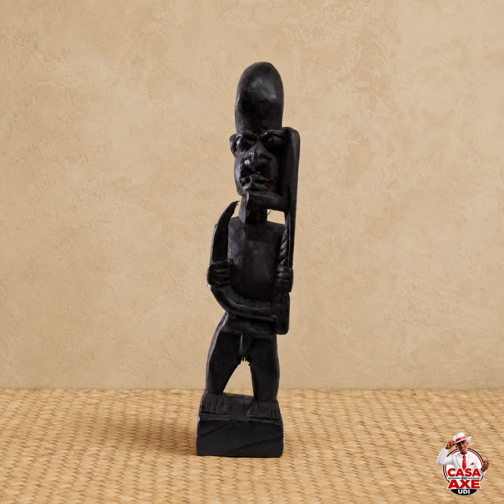 Escultura de Madeira Preta - Modelo 03 | Casa do Axe Udi