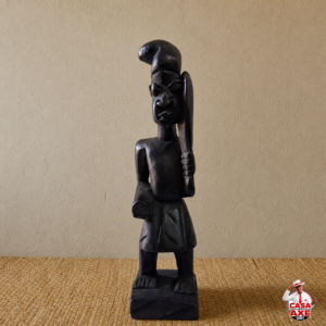 Escultura de Madeira Preta - Modelo 04 | Casa do Axe Udi