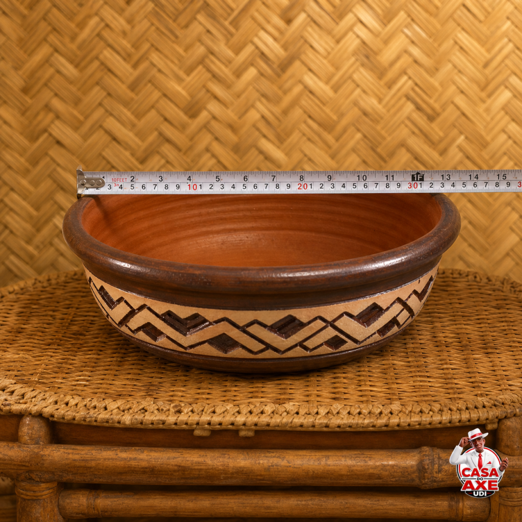 Bacia Marajoara 35 cm com Furo | Casa do Axe Udi