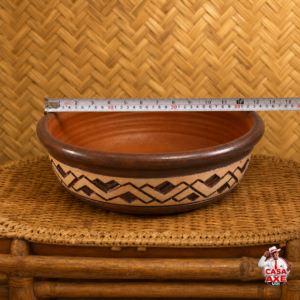Bacia Marajoara 35 cm com Furo | Casa do Axe Udi