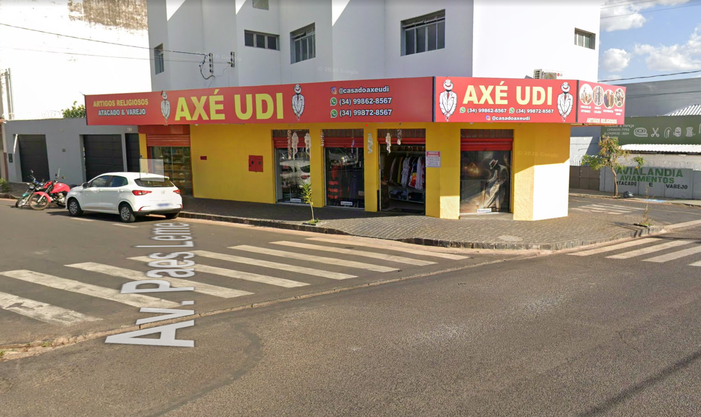 Fachada Casa do Axé Udi — Unidade Centro, Av. Paes Leme