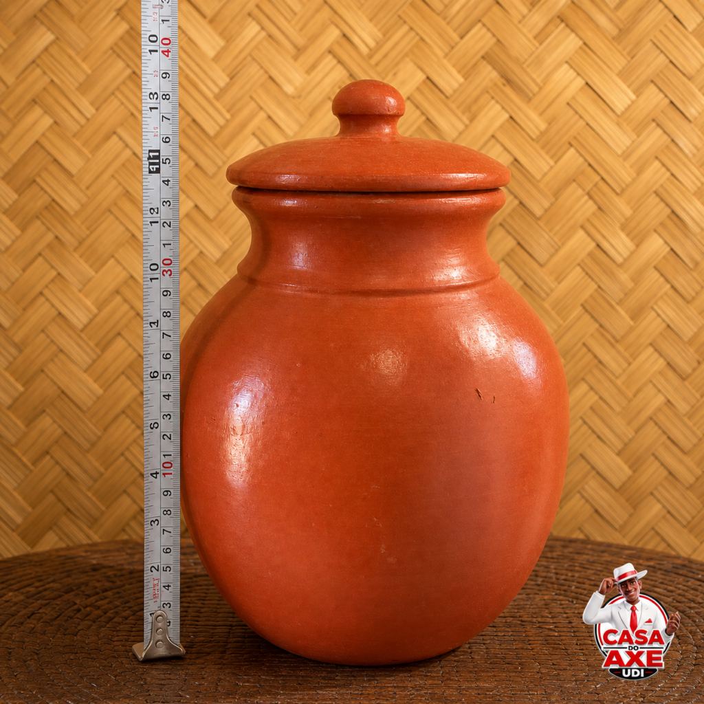 Pote de Abô Envernizado 32 cm | Casa do Axe Udi