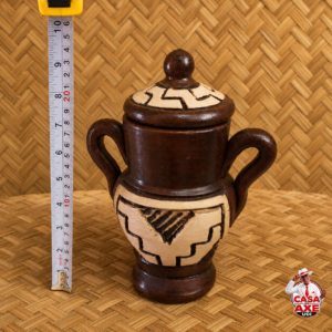 Quartinha Barro Marajoara 22 cm com Alça | Casa do Axe Udi