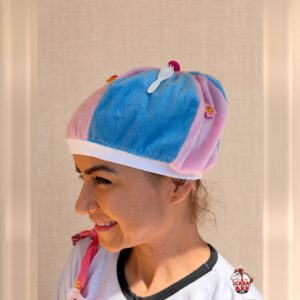 Gorro de Erê Azul e Rosa | Casa do Axe Udi