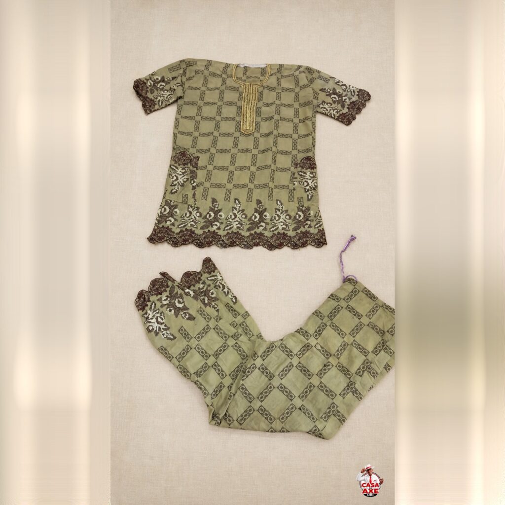 Conjunto Estampado Verde Musgo 2 peças | Casa do Axe Udi